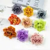Paquete de Materiales para Guirnalda Hecha a Mano con Pequeñas Flores de Rosa Estilo Europeo Borde Quemado Retro para Hacer Adornos Florales para Salón de Bodas