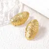 Europa e Estados Unidos Transfronteiriço Irregular Única Textura Geométrica Retro Vento Frio Feminino Liga Brincos Versátil Diário Estilo de Trajeto