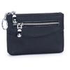 Monedero de piel auténtica para mujer, pequeño, fino, con cremallera, capa superior de piel de vaca, para guardar llaves y monedas.