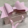 Caja de Flores con Lazo de Moño, Caja de Regalo Transparente para Frutas y Flores, Caja de Flores de Rosa para el Día del Maestro de Navidad, Caja Portátil para Pastel de Flores