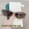 P1357 Gafas de Sol Cat-Eye Europeas y Americanas Transfronterizas Montura Pequeña Gama Alta Sombrilla Anti-UV Tendencia de Moda para Mujer Disparo Callejero