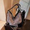 Bolsa Estampado Leopardo Comercio Exterior para Mujer Gran Capacidad 2025 Nuevo Todo Fósforo Hombro Viajero Bolso Tote Mochila Multifuncional