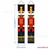 Temu Gran Venta Serie de Banderas Dobles Navideñas Impresión de Alta Definición Papá Noel Muñeco de Nieve Banderín Decorativo para Pasillo