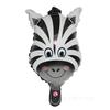 Tamanho pequeno mini cabeça de animal de desenho animado balão de filme de alumínio leão Tigre veado vaca e outras cabeças de animais balão atacado