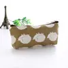 Estuche Creativo de Moda Pequeño Fresco Estilo Simple Bolsa de Almacenamiento Lona Floral Estudiante Estuche para Lápices/Bolsa de Papelería Lápiz