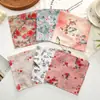 Pañuelo de mano fino absorbente de sudor de 34 cm para mujer, estilo antiguo nostálgico, estilo retro, algodón puro, nuevo pañuelo de mano para secar el sudor estilo Chinoiserie