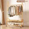 Cabide portátil e multifuncional para uso doméstico, varal simples para secar roupas em ambientes internos, cabide de chão para roupas e chapéus para quarto