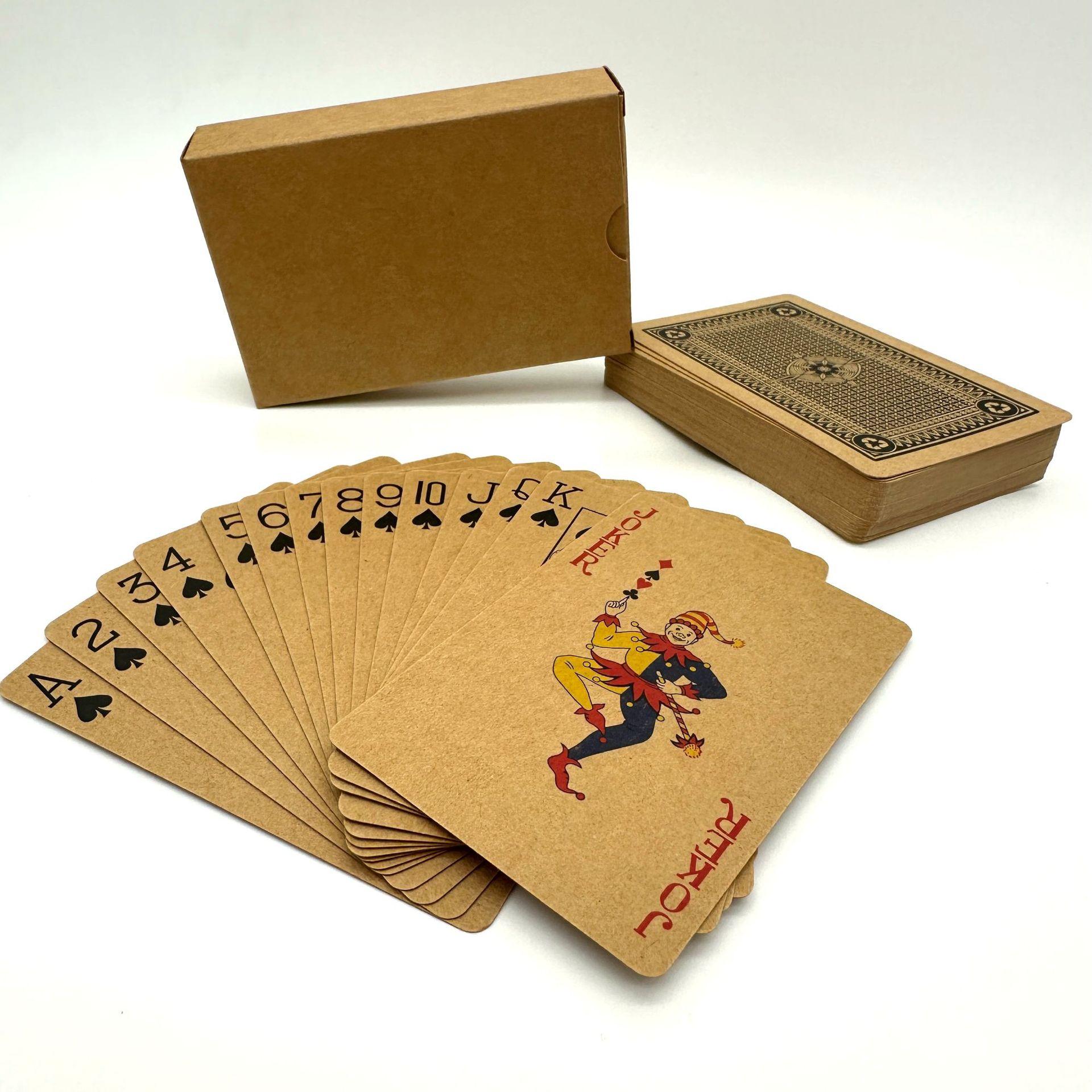 牛皮纸扑克牌