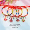 2026 Nuevo Modelo Festival del Bote del Dragón Pulsera de Cuerda Colorida Joyería Aleación Zongzi Bebé Tejido Pareja Pulsera de Hilo de Colores Venta al por Mayor