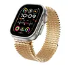 Para Apple S9 Pulseira Onda Malha Magnética Pulseira de Aço Inoxidável iwatch10 Pulseira de Corrente Trançada de Metal