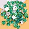 Nuevo Redondo Cosido a Mano Piña Diamante Paquete de Material DIY 10mm Acrílico Accesorios de Ropa Dorso de Cocodrilo Taladro Cosido a Mano