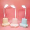 Criativo bonito animal de estimação led recarregável lâmpada de mesa usb dobrável pequena lâmpada de mesa dormitório estudantil lâmpada de leitura de aprendizagem