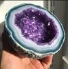 Velas Geodo de Cristal Gladwares Castiçal de Aromaterapia de Cristal Imitação Artesanato de Resina Enfeites