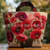 Bolso de Mano con Estampado de Moda Tendencia para Mujer 3D Transfronterizo Nuevo Producto Temu Amazon Bolso de Hombro Lona 300g