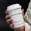 Copo de Café Descartável Embossado com Tampa, Embalagem de Takeaway de Bebida Quente de Camada Dupla para Uso Comercial, Copo de Papel para Chá de Leite, Personalizável