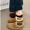 2026 Nuevos Zapatos de Peluche Birkenstock para Mujer, Zapatos de Algodón Cálidos de Invierno, Suela Plana Antideslizante, Sin Cordones, Suela Suave, Medias Zapatillas, Zapatos Peludos