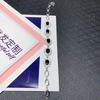 Temperamento azul europeo y americano zafiro natural plata 925 pulsera geométrica flor mujeres moda una generación de cabello