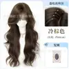 Xuchang Youchu Peruca Feminina Cobertura Total da Cabeça Estilo Coreano Franja Ondas Grandes Cabelo Longo Cacheado Natural Peruca Sem Necessidade de Acordar
