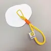Llavero Colgante de Cuerda de Nylon Tejida de Doble Capa Hebilla en Forma de D Etiqueta Lavable Llavero Decoración Cadena para Bolso de Muñeca Accesorio