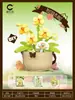 Senbao 611050 Caja de Música de Té de Flores Juguete de Ensamblaje Infantil Compatible con Bloques de Construcción de Juguete de Alta Calidad Regalo de Flores Venta al por Mayor
