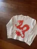 Camiseta Y2K Transfronteiriça Europeia e Americana Estampada de Manga Longa com Gola Redonda Top Personalizado Retrô Escuro Tendência Ins Solto Camiseta Moletom