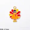 Colgante de Aleación Esmaltada Navideño Colgante de Gota Papá Noel Muñeco de Nieve Reno Colgante de Dibujos Animados Accesorios para Joyería DIY Pulsera Al Por Mayor