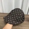 Diseño Estilo Coreano Lunares Gorra Dulce Pico de Pato para Mujeres Primavera y Otoño Elegante Versátil Hace que la Cara se Vea Más Pequeña Una Gorra Múltiples Formas de Usar Gorra Octagonal