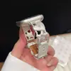 Correa de Metal y Cuero Love Star Adecuada para Apple Watch iWatch Generación 12 11/10