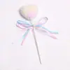 Decoração de bolo com balão balão redondo transparente mesa de sobremesas criativa cartão de bolo enfeites de decoração de balão