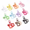 Llavero de Campana Doble de Estrella de Cinco Puntas Hueca de Aleación Materiales para Pulsera DIY Hecha a Mano, Collar, Accesorios de Joyería