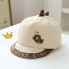 Chapéu de Bebê Cartoon de Nuvem para Primavera e Outono, Novo Boné com Bico de Pato para Meninos Pequenos de 6 a 24 Meses, Chapéu de Sol