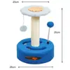 Árbol para Gatos Pequeño Juguete para Gatos Tabla Rascadora para Gatos Plataforma para Saltar para Gatos Creativo Poste Rascador de Sisal de Girasol Suministros para Gatos Venta al por Mayor
