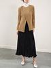Miyake Otoño e Invierno 2024 Nuevo Cárdigan Chaqueta Versátil Plisada Engrosada Moda Reductora de Edad Chaqueta de Traje Versátil para Mujer