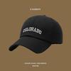 Gorra con visera ins para combinar con todo, cuatro estaciones, circunferencia de cabeza grande, letras, parte superior suave, hermosa, retro, para pareja, hace que la cara se vea pequeña, gorra de béisbol