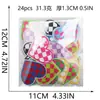 24 Peças Carro De Corrida Coração Bordado Pano Adesivo Cor Amor Patch Bolsa Xadrez Decorativo Pêssego Coração Bordado Patch