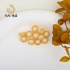 Ouro 14K Preenchido com Cor Preservada Recorte Pequenas Flores Separadores Contas Acessórios de Joalheria DIY Pulseira Anel Fechado Acessórios de Contas Galvanizadas