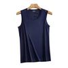 Colete de Malha de Seda Gelada para Homens, Estilo Verão Fino, Secagem Rápida, Respirável, Alça Larga, Roupa Externa, Esportes, Estudante, Vazado, Fitness, Secagem Rápida