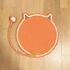 Tapete Arranhador de Gato de Corda de Algodão Fornecido pelo Fabricante, Resistente ao Desgaste, Espessado, Placa Arranhadora de Gato de Corda de Algodão Trançada, Bola de Brinquedo de Corda Lavável para Gato de Estimação