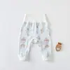 Pantalones de Puro Algodón de Cintura Alta para Protección de Vientre para Hombres y Mujeres, Ropa Interior Larga Ajustada de Primavera y Otoño, Pantalones para Recién Nacidos, Pantalones de Capa Base, Pantalones de Glúteos Clase A