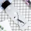 Taza de agua para hombre, taza de vidrio para mujer, taza portátil de verano simple esmerilada, pequeña, fresca, Mori, creativa, personalizada, taza de té de moda