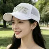 Nova Boné de Baseball de Malha Moda Chapéu Mulheres Homens Verão Respirável Boné Bico de Pato Proteção Solar Versátil Guarda-sol Casual