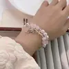 Pulsera de Cuentas con Doble Esmalte de Lazo para Mujer, Nueva Pulsera China Super Hada Dulce Simple para Estudiante Novia