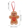 Colgante Decorativo de Hombre de Jengibre Nuevo Navideño Transfronterizo con 26 Letras Colgante para Árbol de Navidad Accesorios para Decoración de Escena Festiva