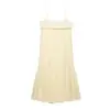 Atacado de Roupas Femininas de Comércio Exterior de Estilo Europeu e Americano Transfronteiriço Aliexpress Novo Zra Vestido de Chiffon de Alças Pronta Entrega