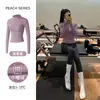 Nova Jaqueta de Yoga de Veludo Pilates Top Justo com Zíper Fitness Corrida Esportes Gola Alta Jaqueta Manga Longa
