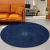 Alfombra Redonda de Terciopelo de Cristal con Ilusión Visual Transfronteriza y Efecto Mareador Estereoscópico 3D, Alfombra para Sala de Estar, Felpudo para Mesita de Noche de Dormitorio