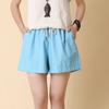 Verano Nuevo Holgado Lino Algodón Lino Pantalones Cortos Mujer Artístico Casual Talla Grande Pantalones Cortos Combinan con Todo Pierna Ancha Pantalones Taobao Explosiones
