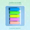 Livro Shengji Etiquetas Adesivas Coloridas Fluorescentes Etiquetas Adesivas Classificadoras Escrevíveis Anotações N Vezes PET Notas Post-it