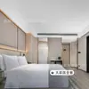 Móveis de Quarto Padrão do Hotel Yuehua Conjunto Completo Apartamento Armário de Chá Design e Instalação Pousada Cama de Solteiro Cama de Casal Reforma de Apartamento