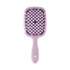 Pente de Grade Vazada para Styling de Cabelo Platina, Ferramenta Mágica Volumizadora, Pente para Alisar Cabelo de Uso Doméstico, Pente Massageador de Uso Duplo Seco e Molhado, Styling de Cabelo